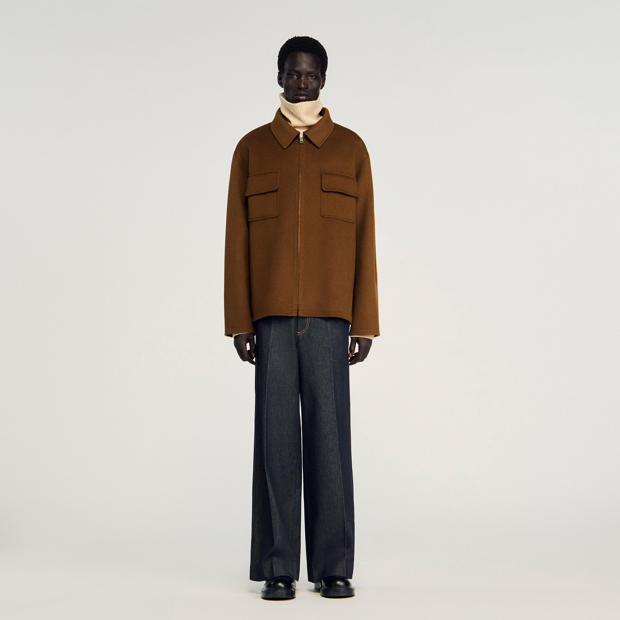 Zipped overshirt