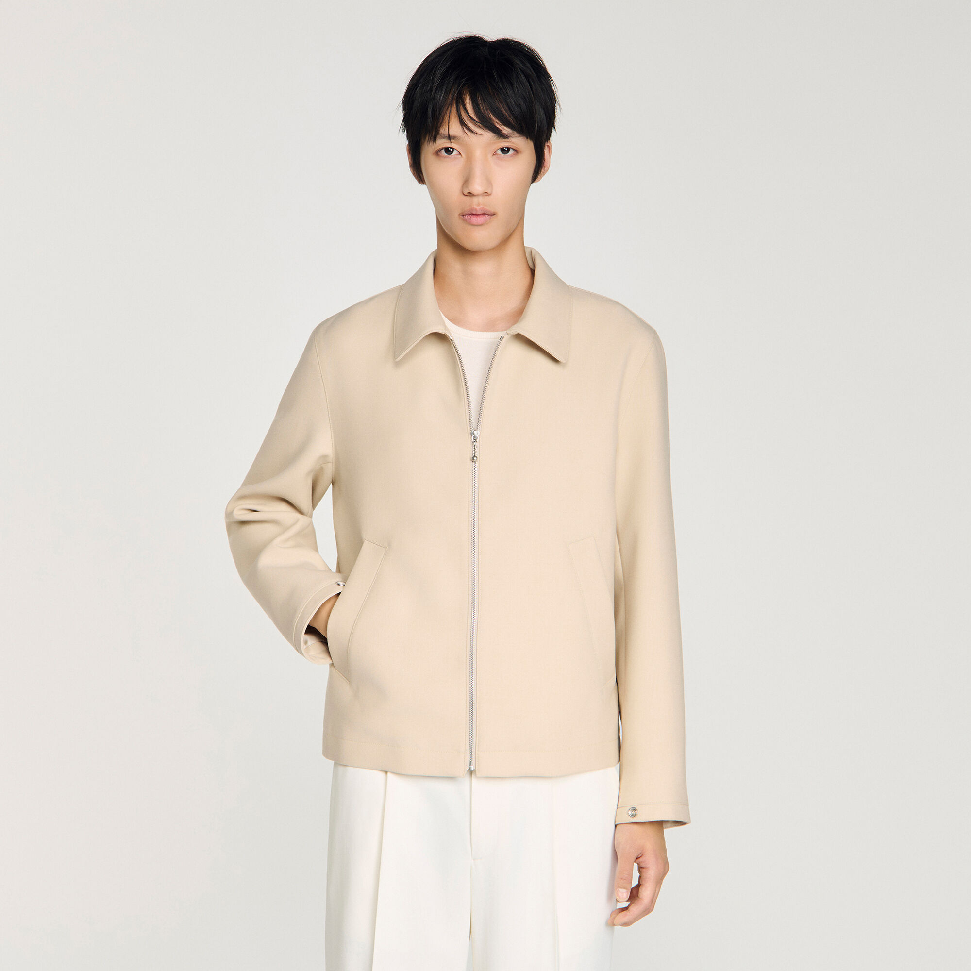 Wool blend jacket