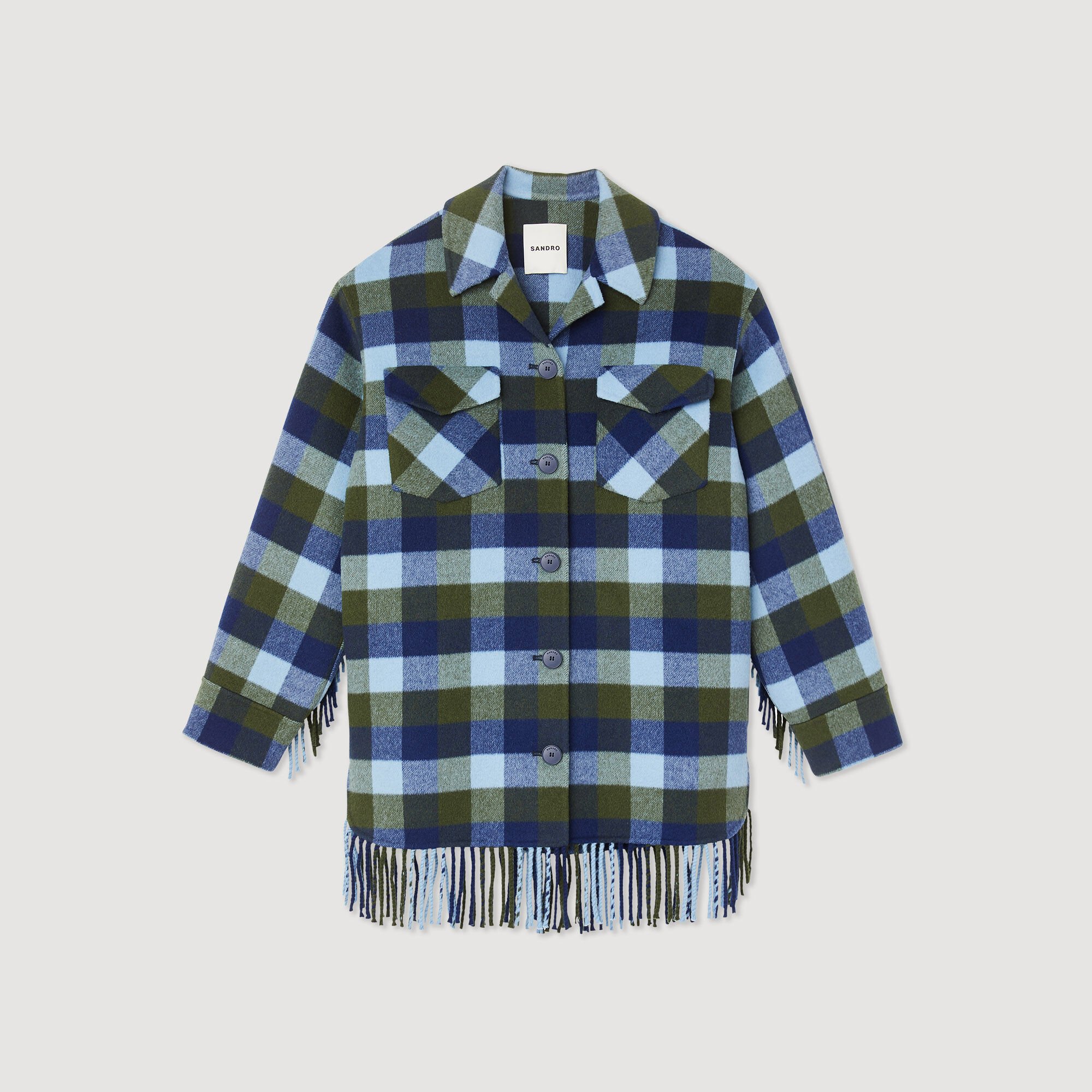 Checked coat