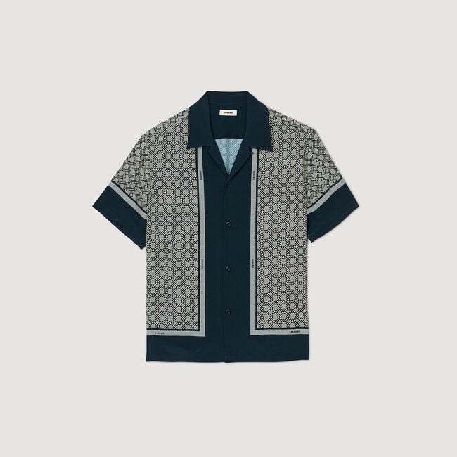 Short-sleeved patterned shirt