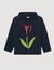 Embroidered tulip hoodie