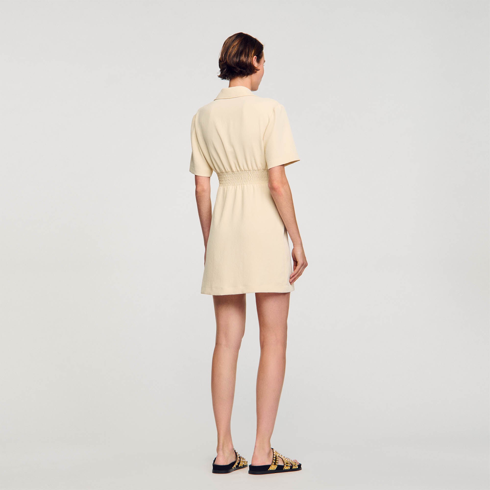 Short button-up dress