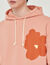 Floral pattern hoodie