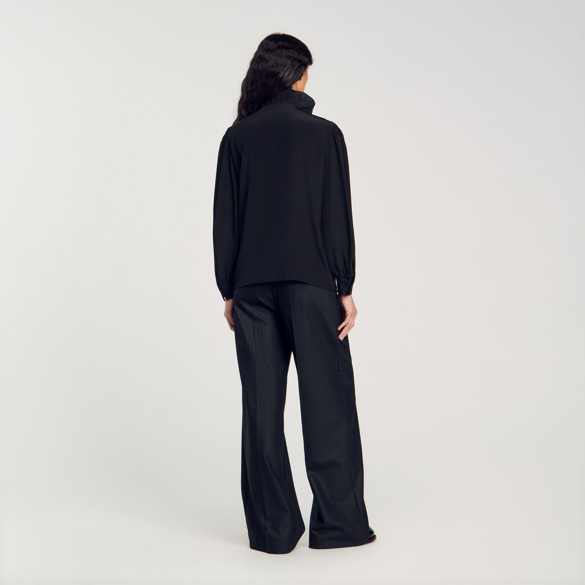 Floaty silk shirt - Women | Sandro