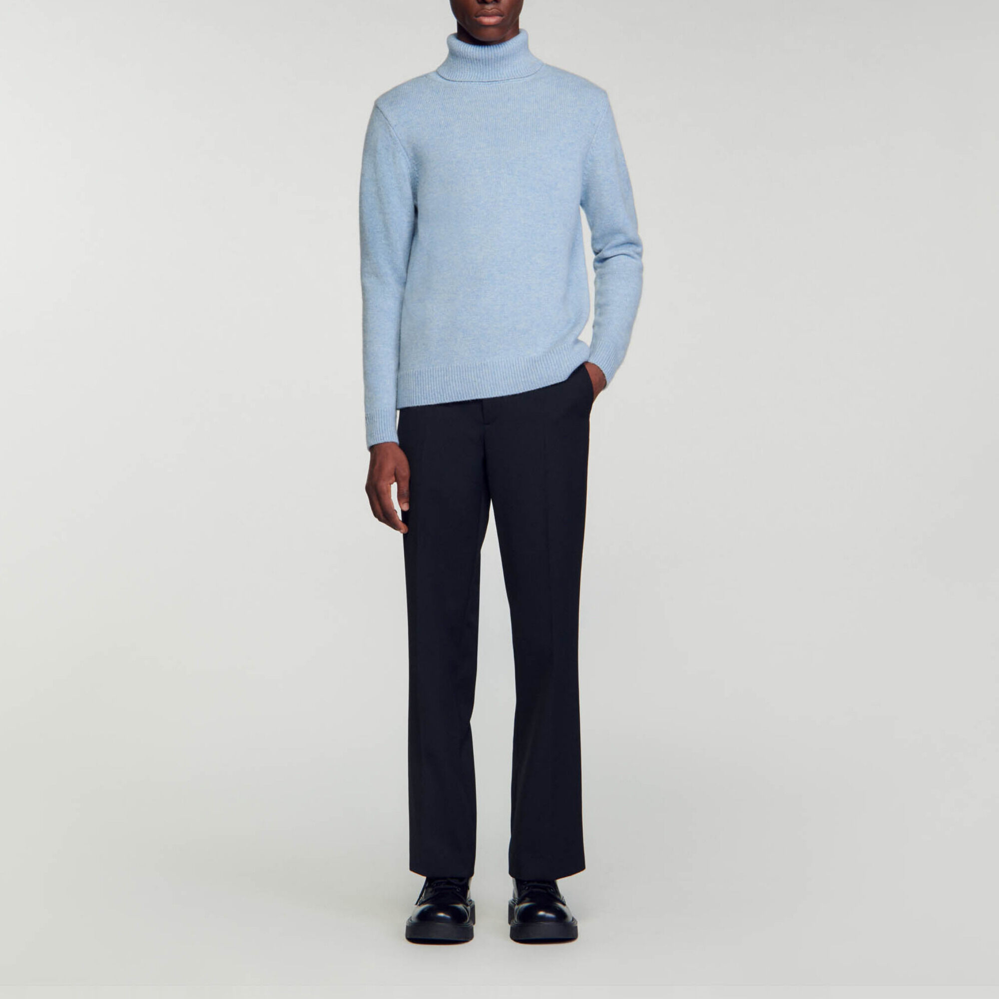 Wool and cashmere turtleneck jumper