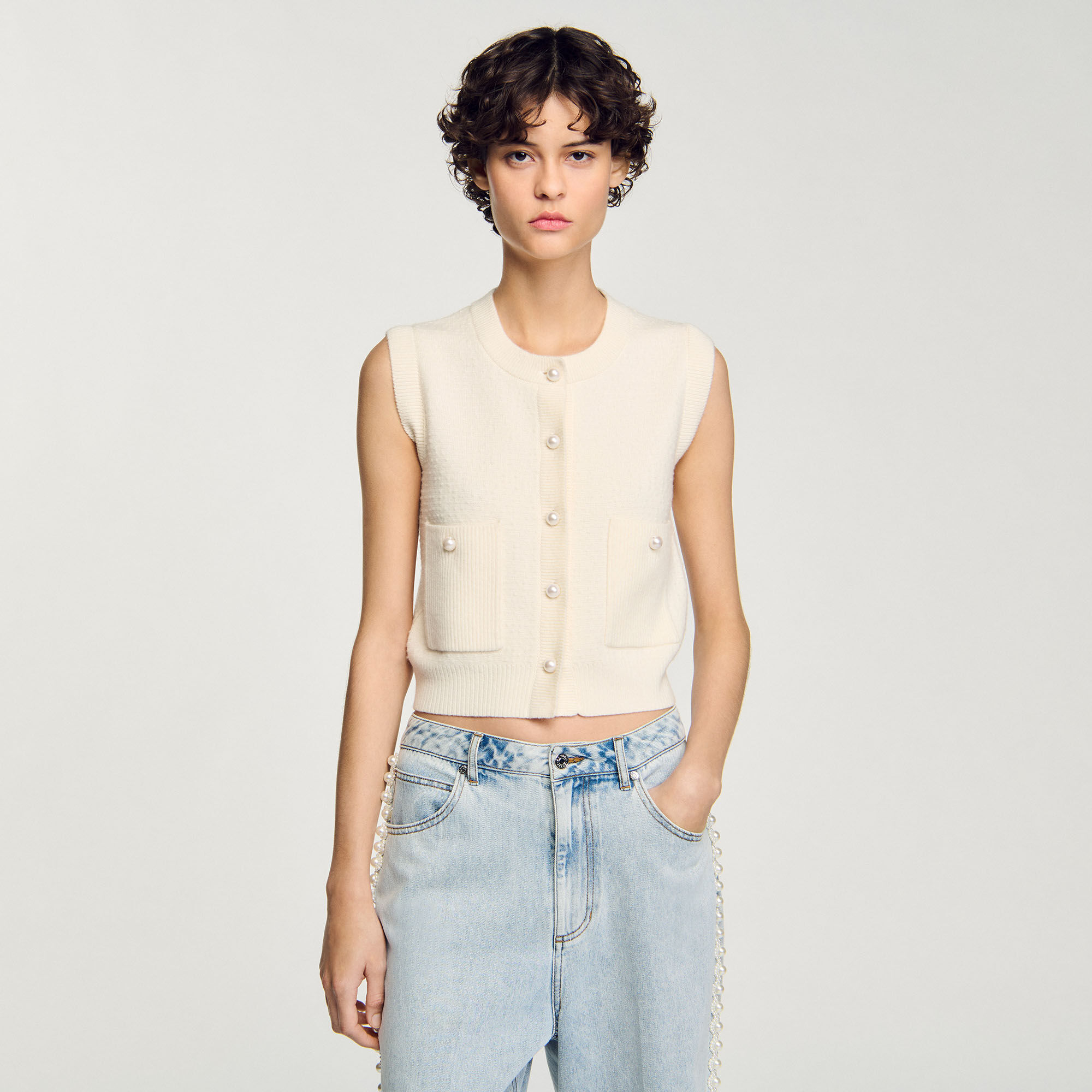 売れ筋商品|||ピンコ ニット&セーター レディース アウター LANCE CARDIGAN FETTUCCIA - Cardigan - ecru/argento Pinko LANCE CARDIGAN FETTUCCIA - Cardigan - ecru/argento
