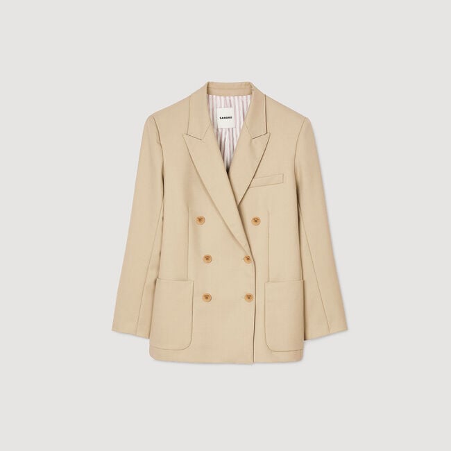 Double-breasted suit jacket
