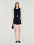 High-waisted wool shorts