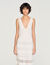 Pointelle knit maxi dress