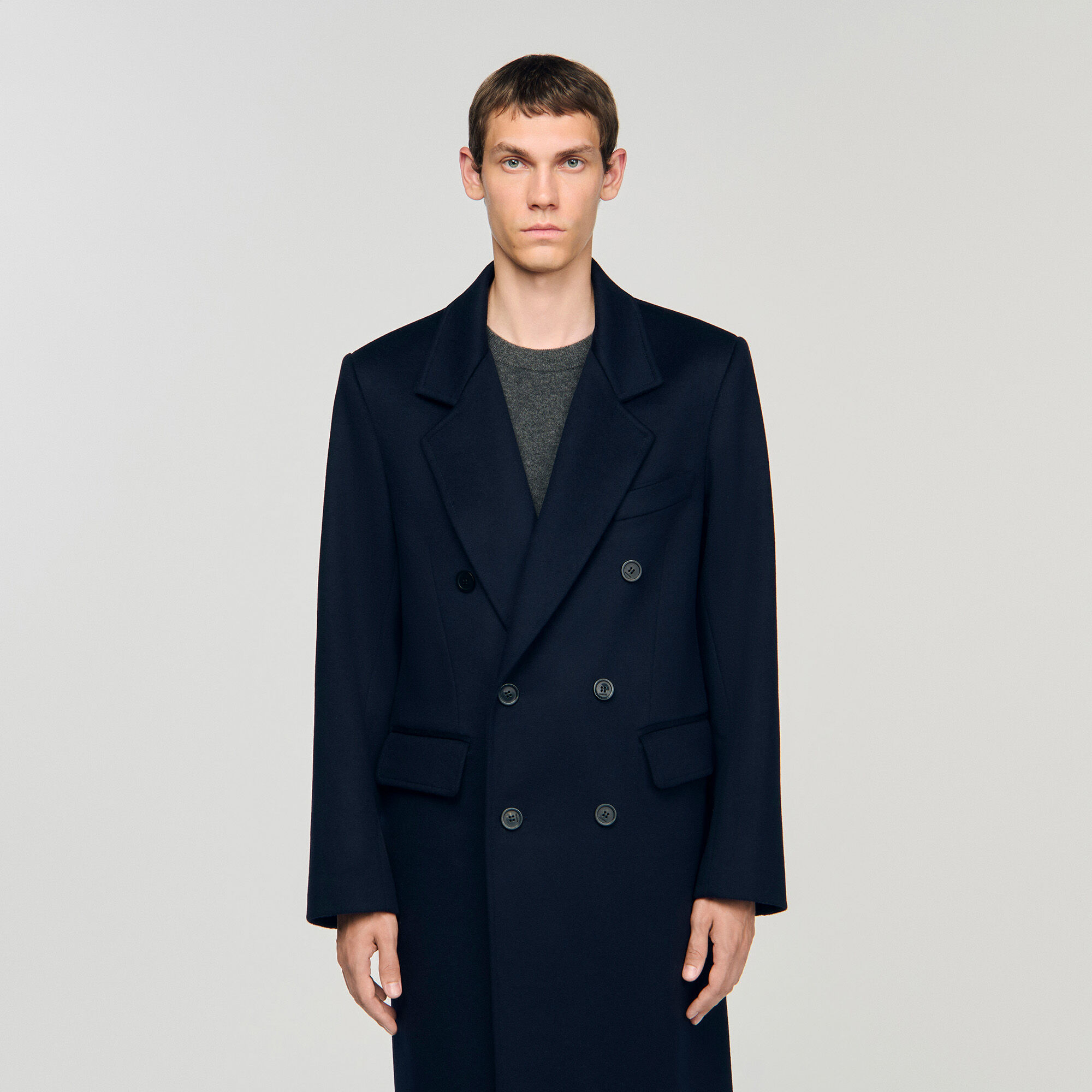 Double-breasted wool coat Double-breasted wool coat