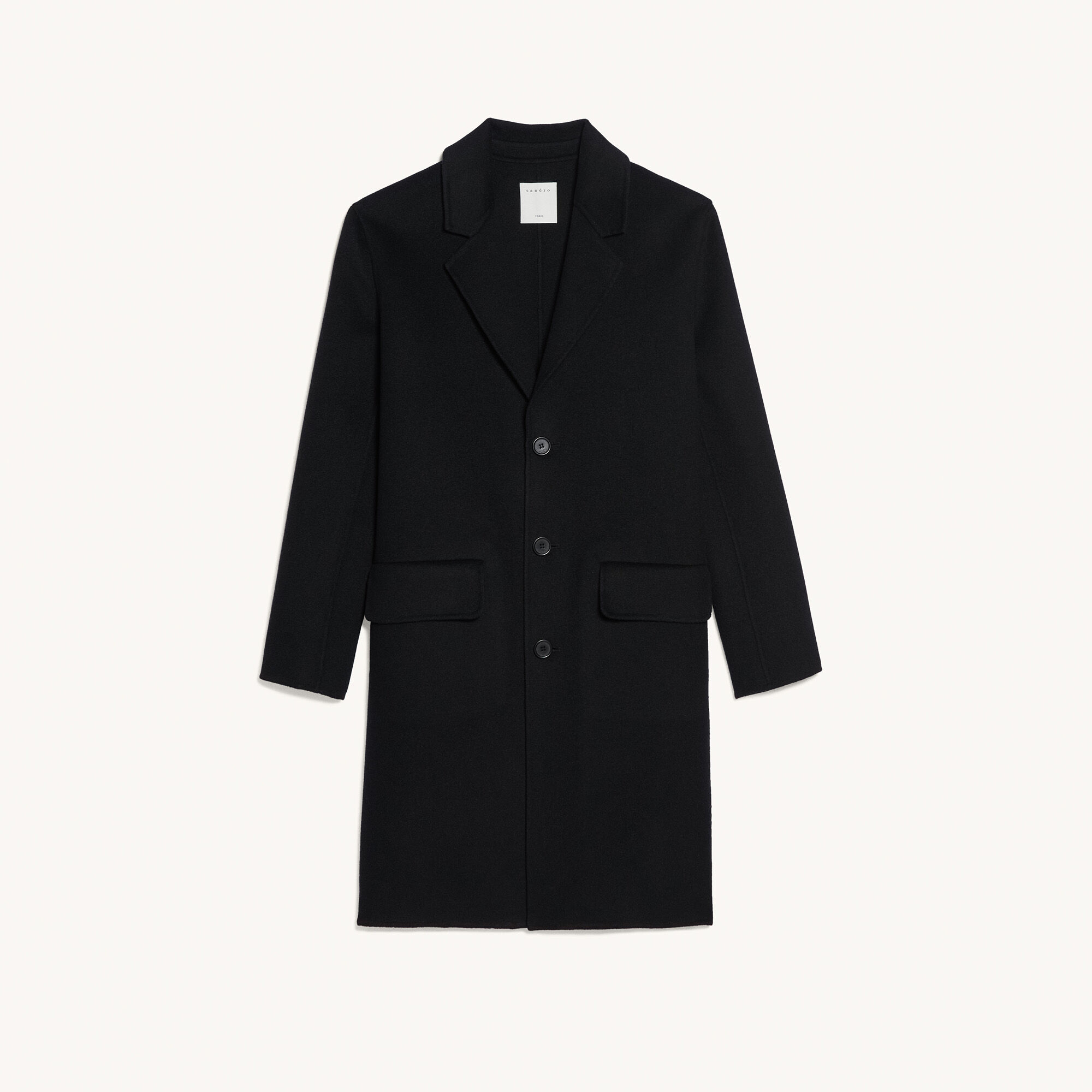 Double-faced wool coat