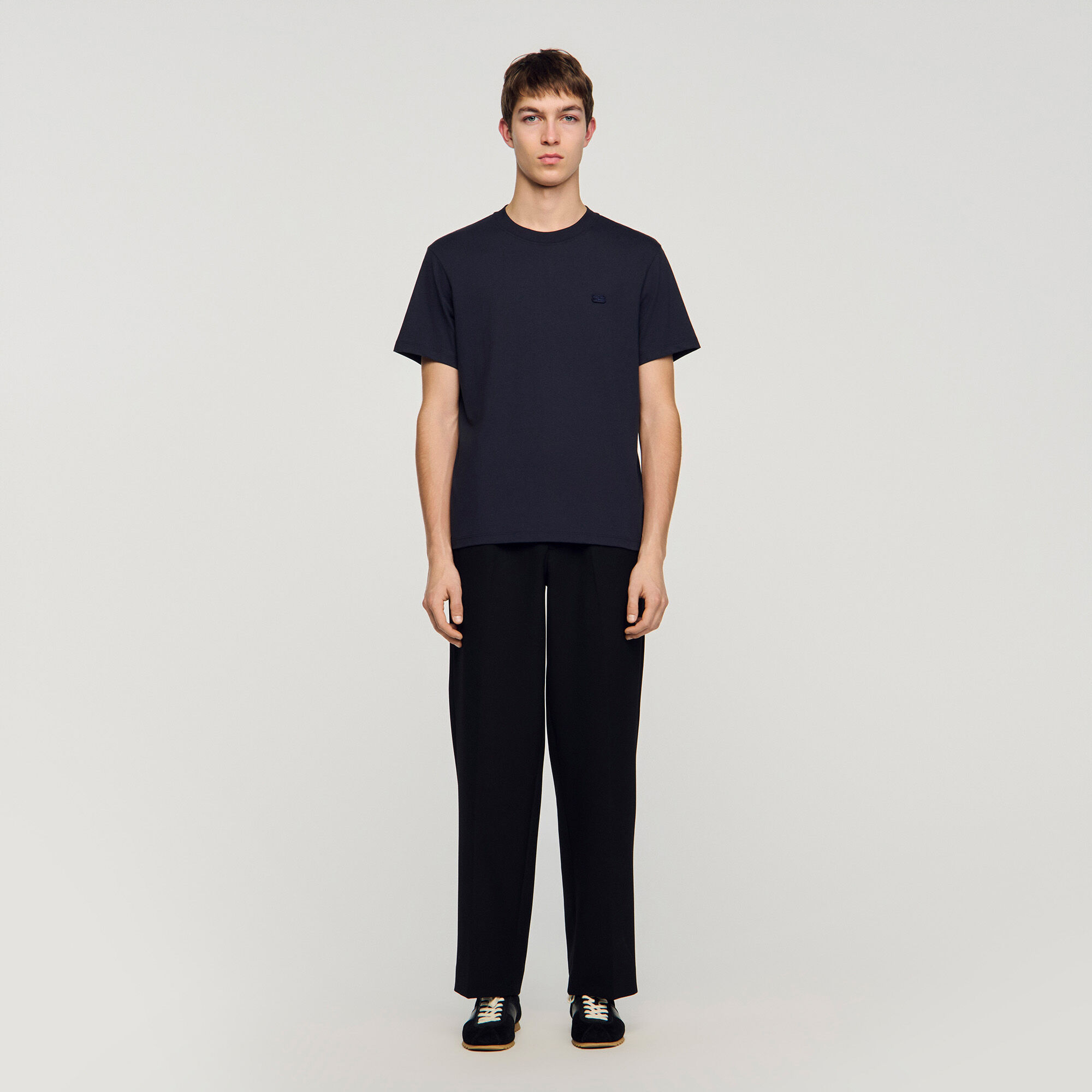 T-shirt with double S patch