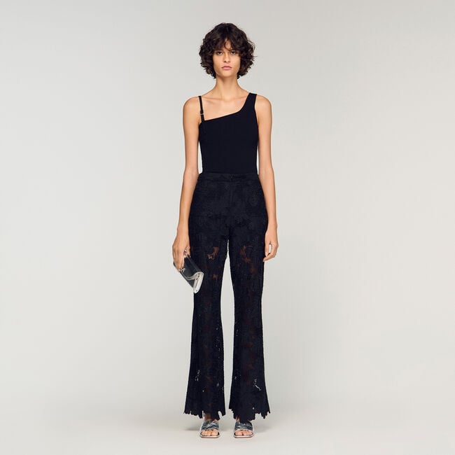 Asymmetric knit jumper