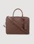 Reconstituted leather briefcase