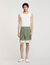 Patterned floaty Bermuda shorts