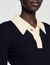Knit polo shirt jumper