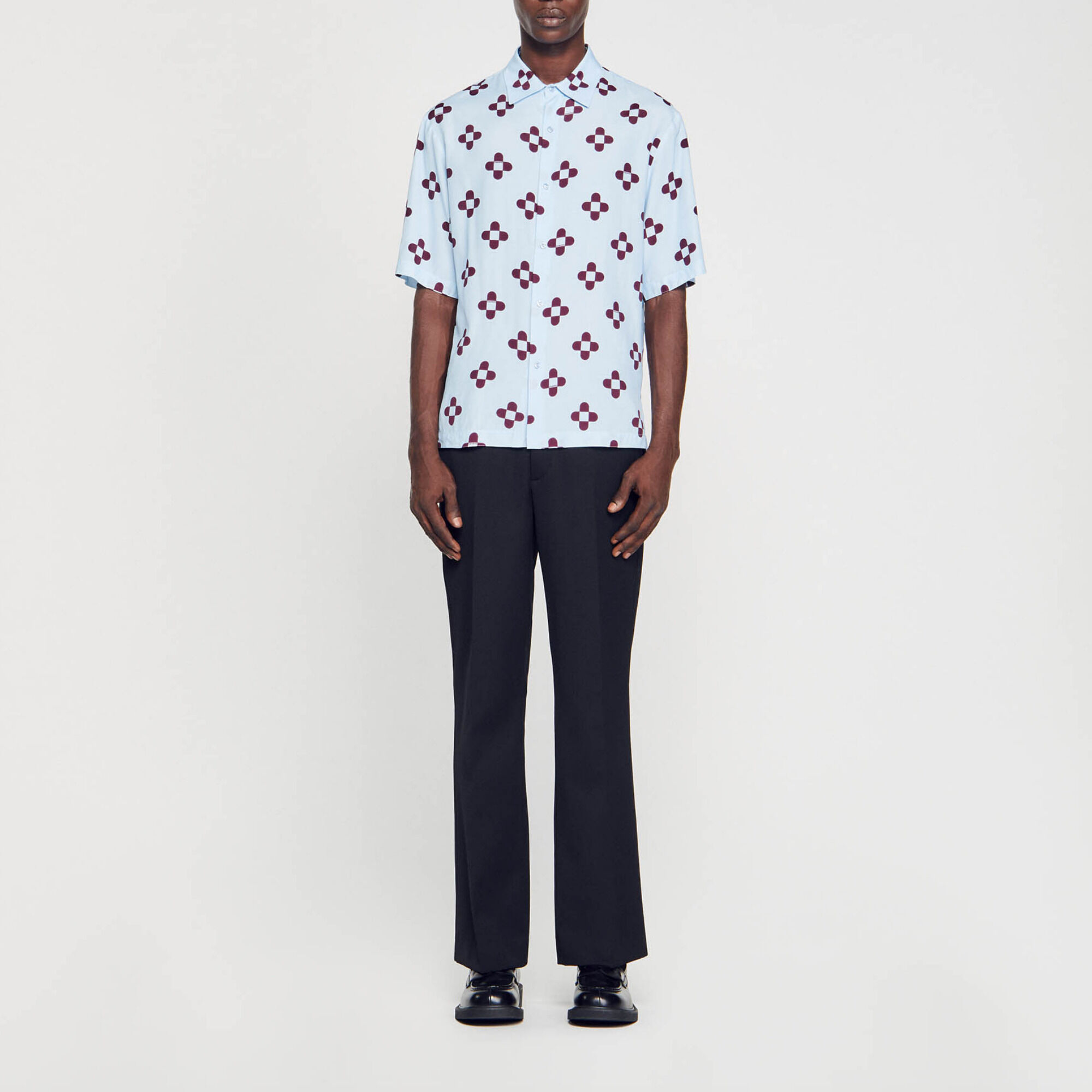 Cross Flower short-sleeved shirt - Men | Sandro