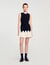 Two-tone short knit dress