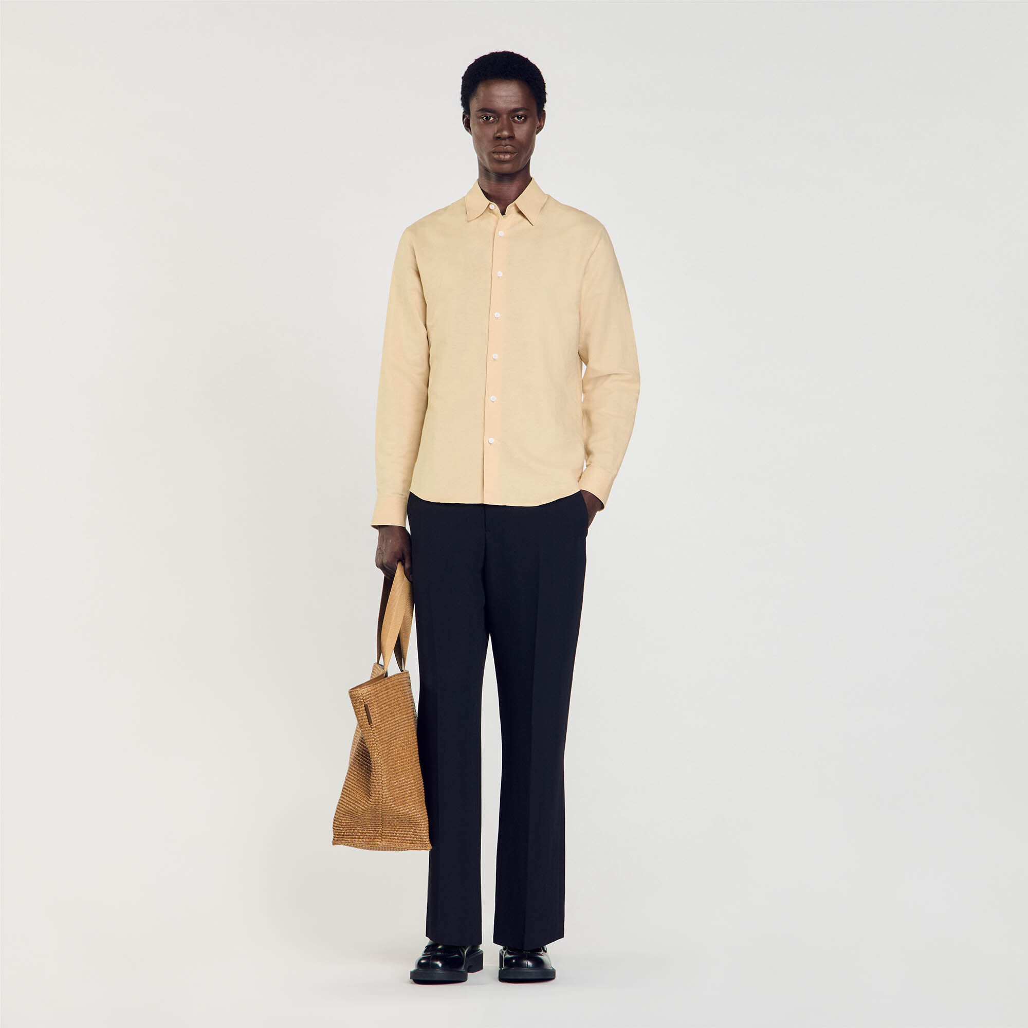 Cotton and linen shirt