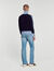 Two-tone knit cardigan