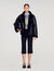 Short shearling coat