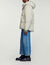 3/4-length hooded puffer jacket