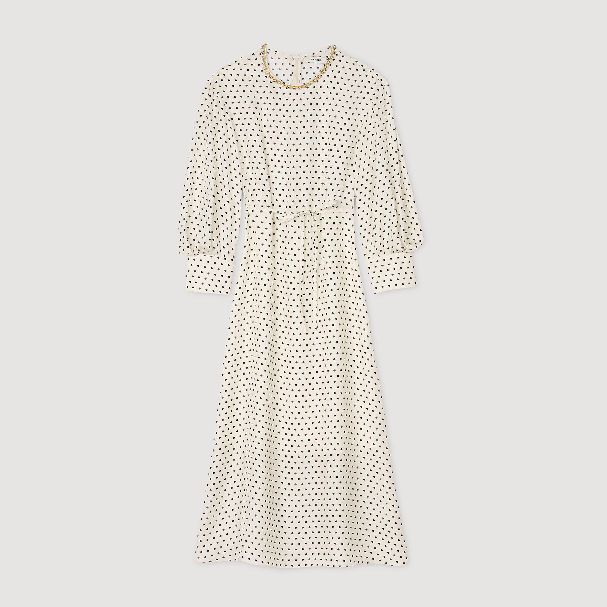Polka dot maxi dress