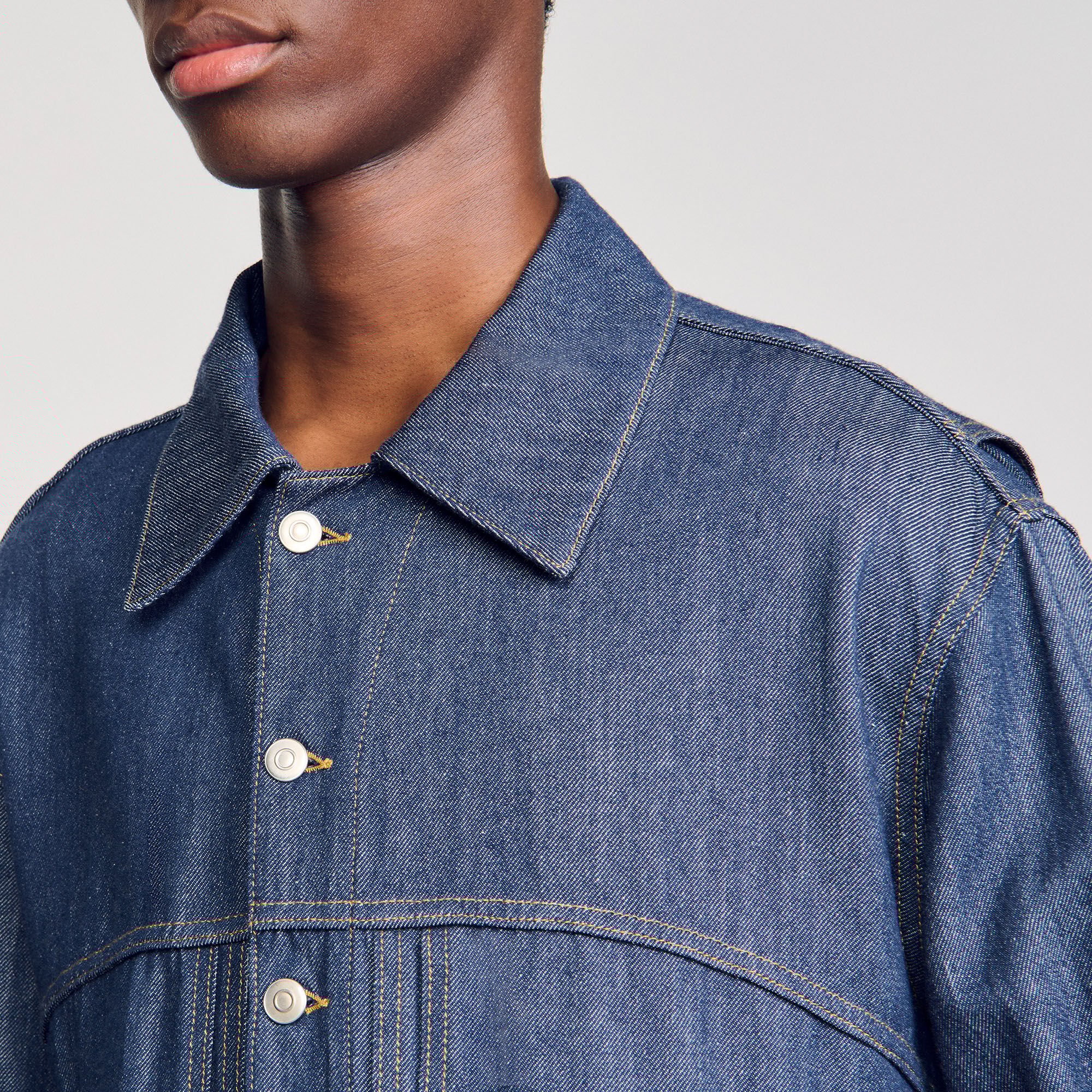 ジャケット・アウター PABLO VINCI Chambray zip shirt PABLO VINCI Chambray zip shirt - メルカリ