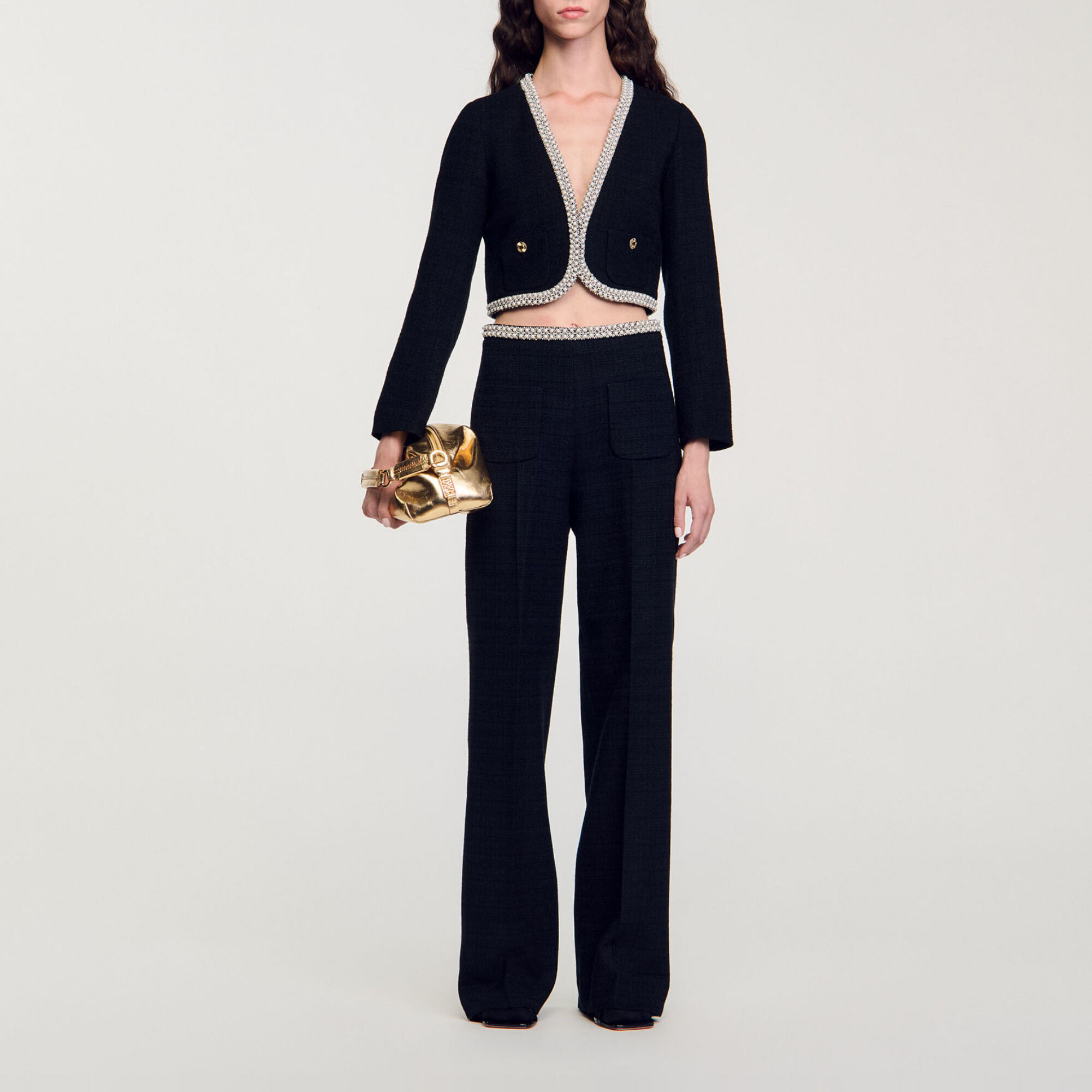 Cropped tweed jacket