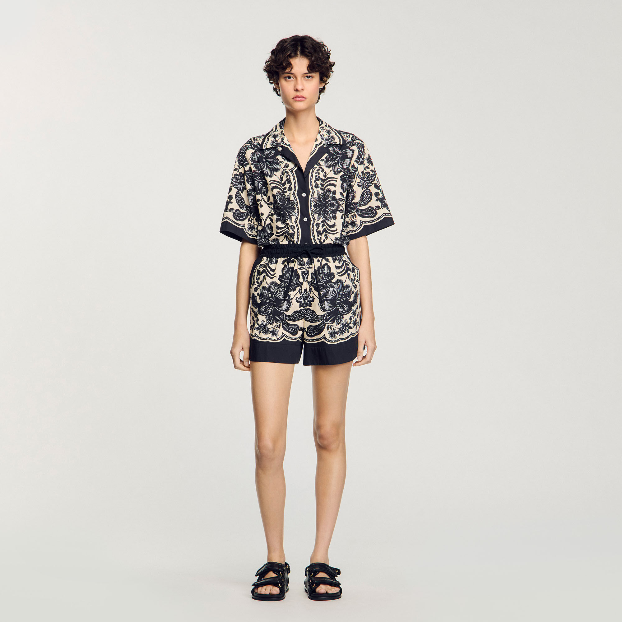 Floral print shorts