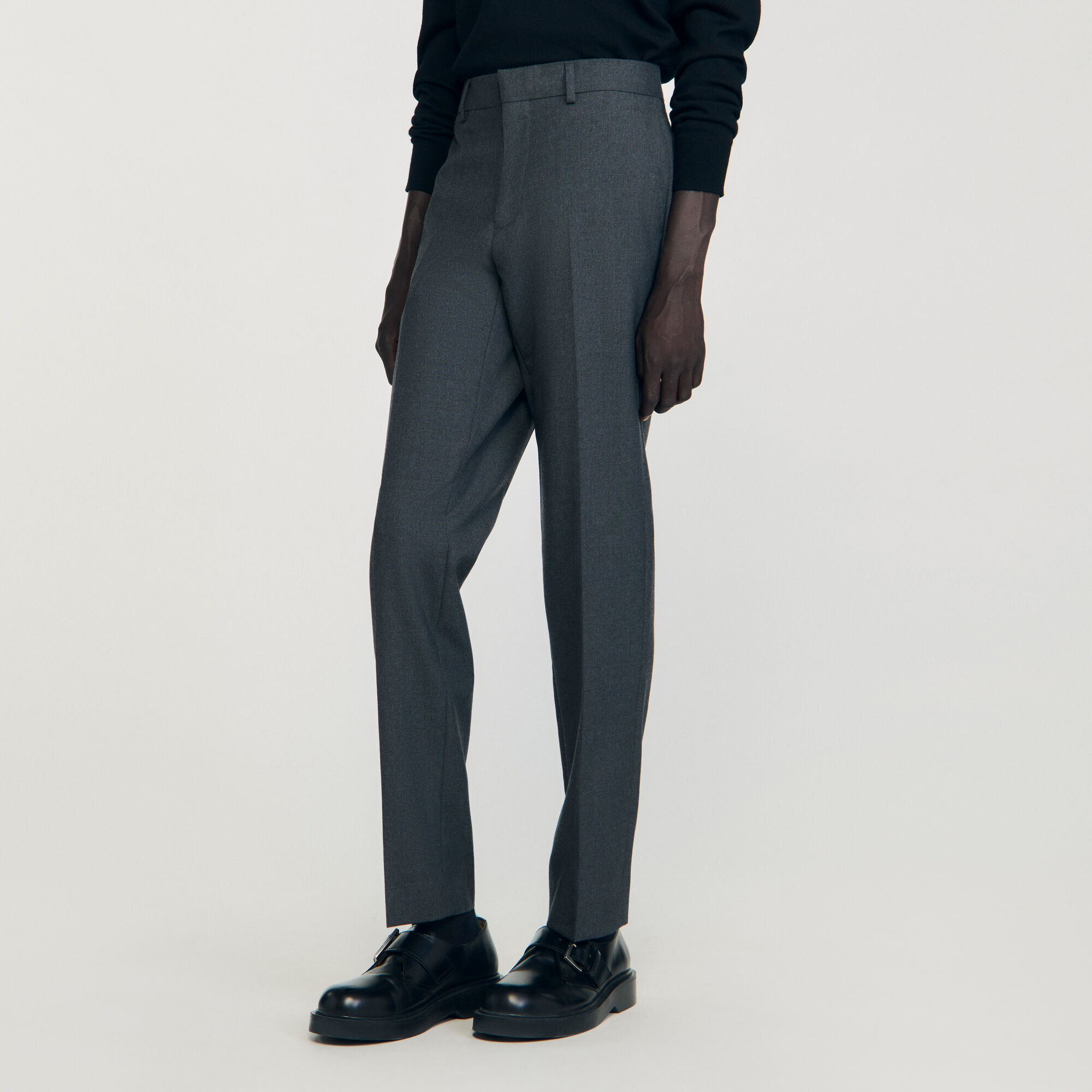 Wool suit trousers