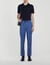 Elasticated straight-leg trousers