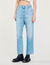 Low-rise straight-leg jeans