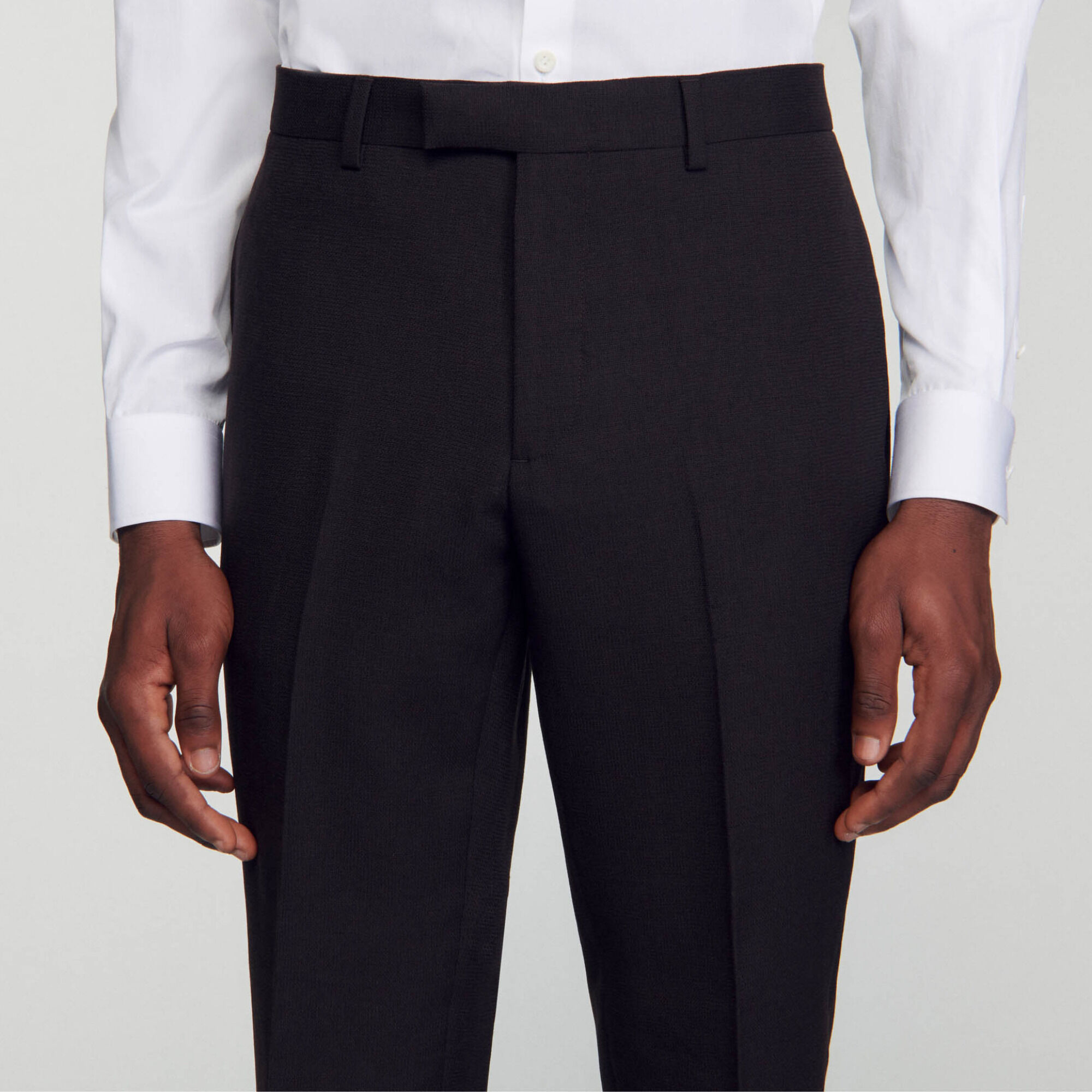 Wool suit trousers