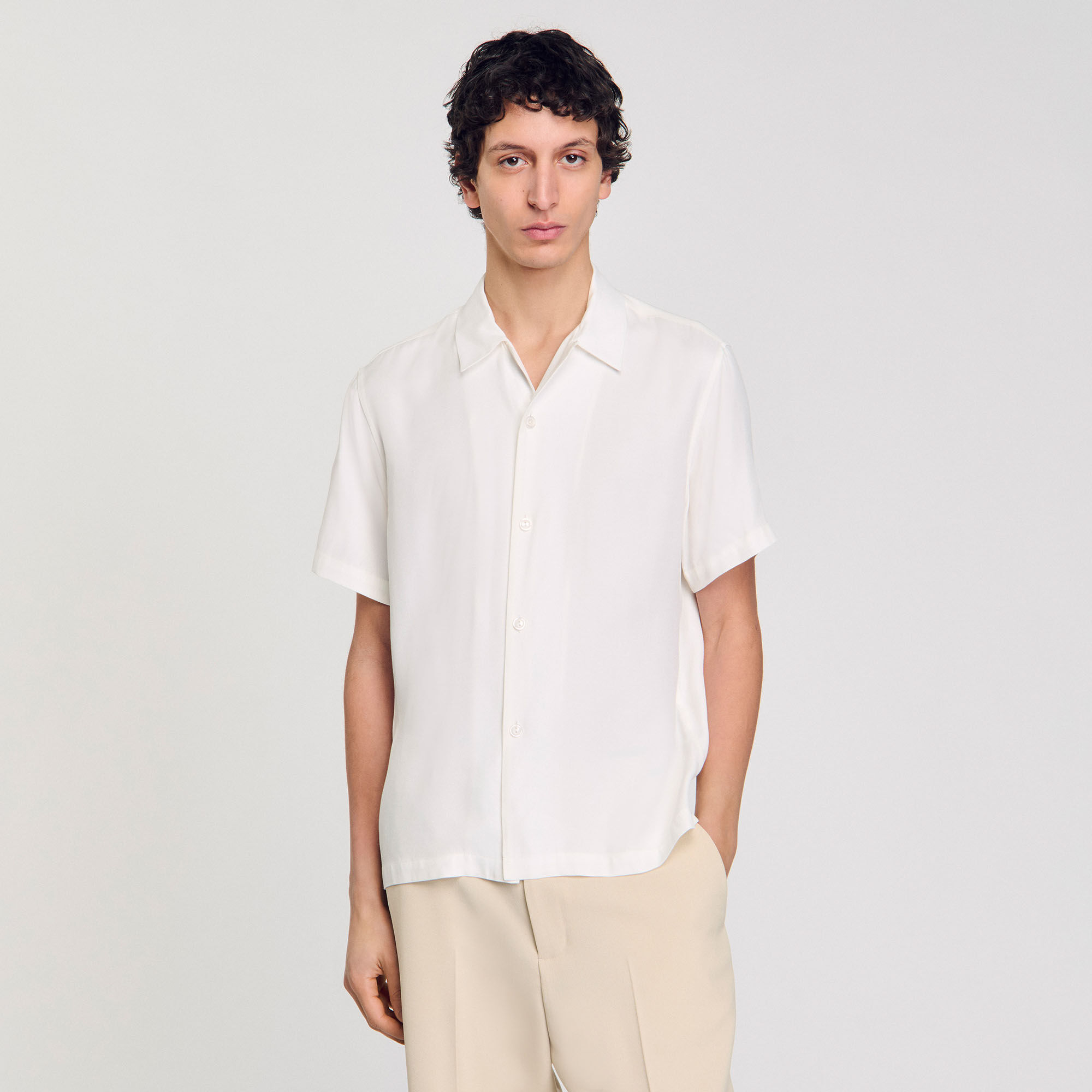 Shark collar shirt