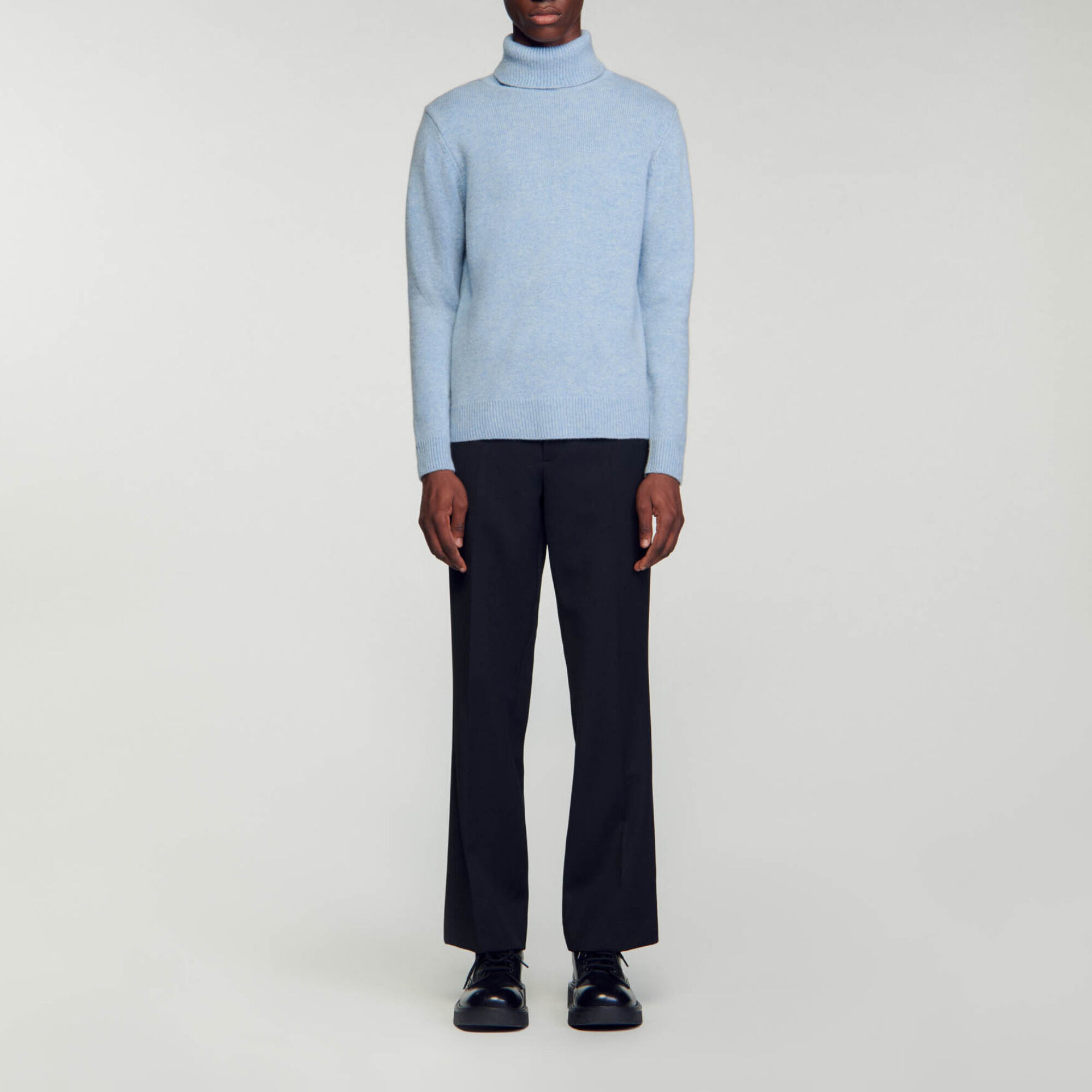 Wool and cashmere turtleneck jumper