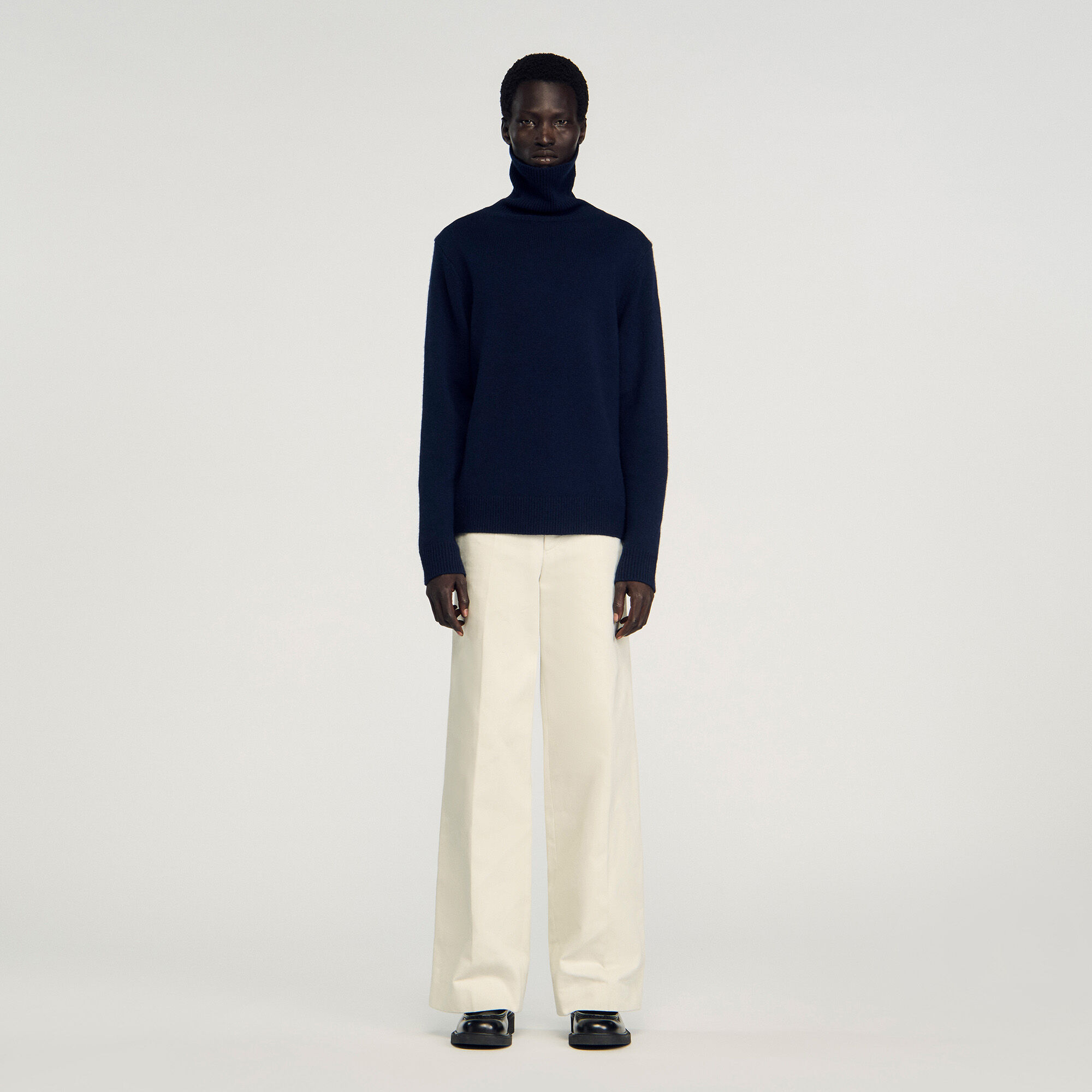 Wool and cashmere turtleneck jumper