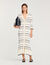 Stripy knit maxi dress