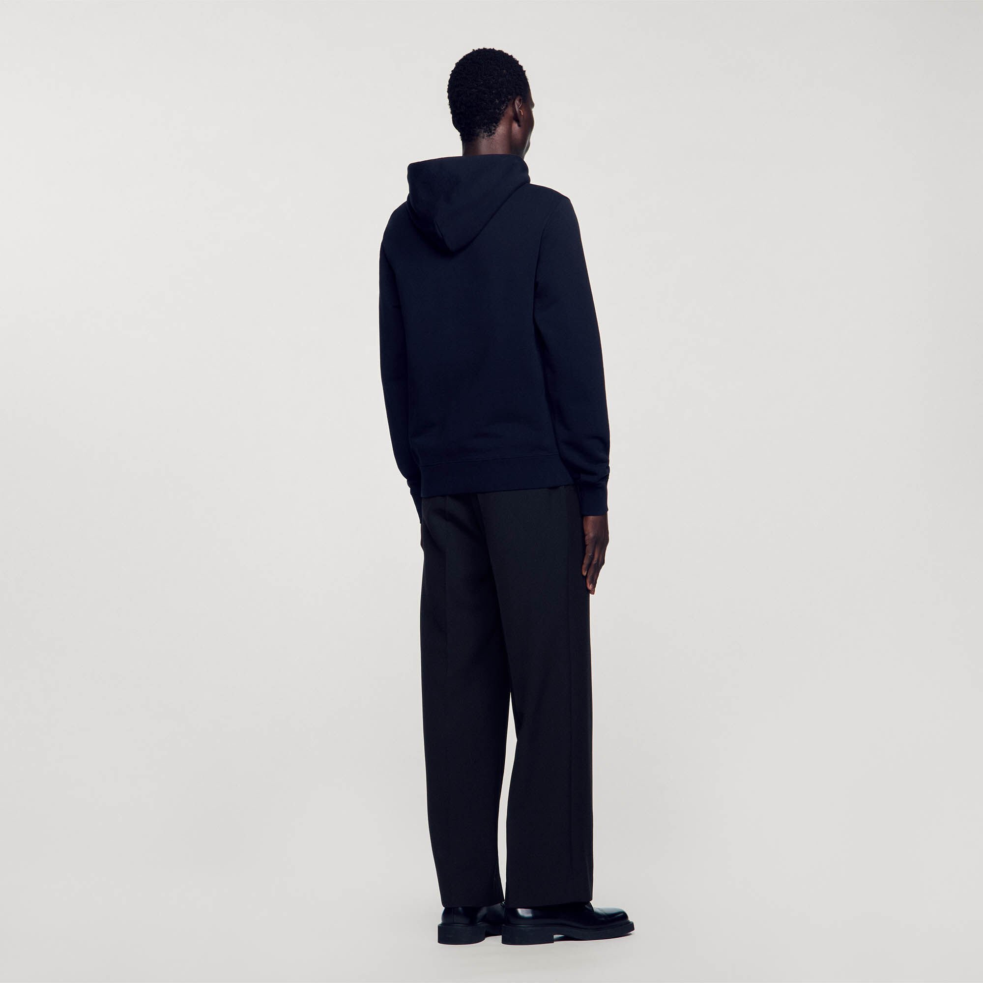 Men’s organic cotton embroidered hoodie