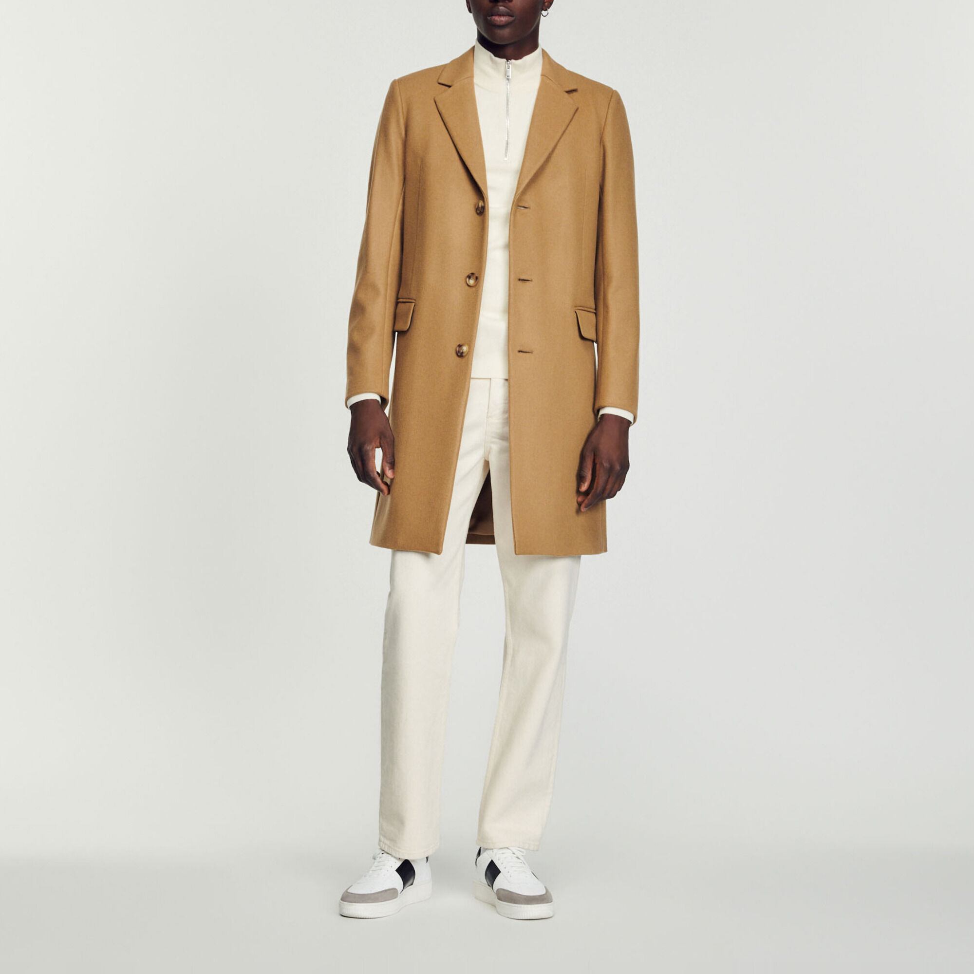 Sandro trench coat men top