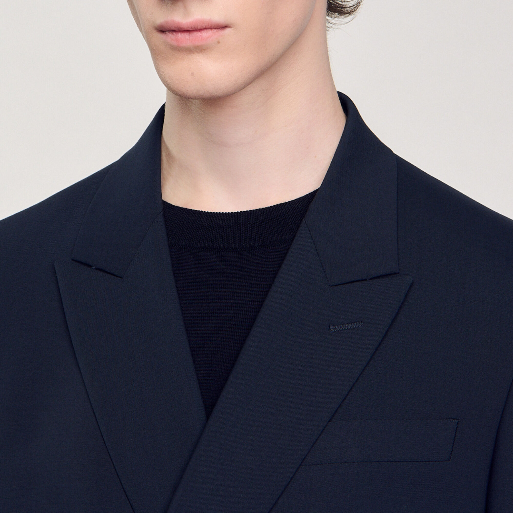 Double-breasted suit jacket