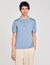 Short-sleeve knitted polo shirt