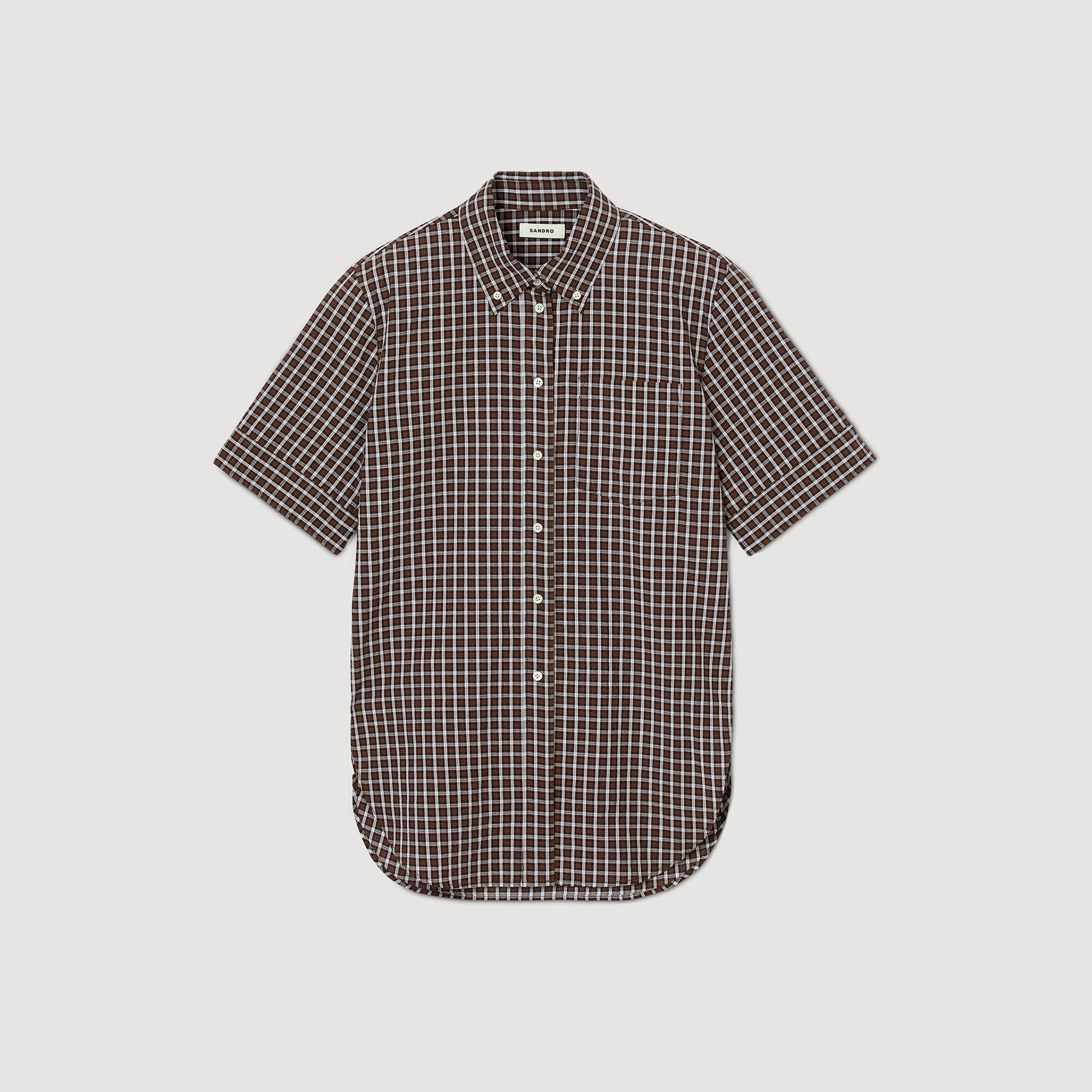 Oversized check shirt