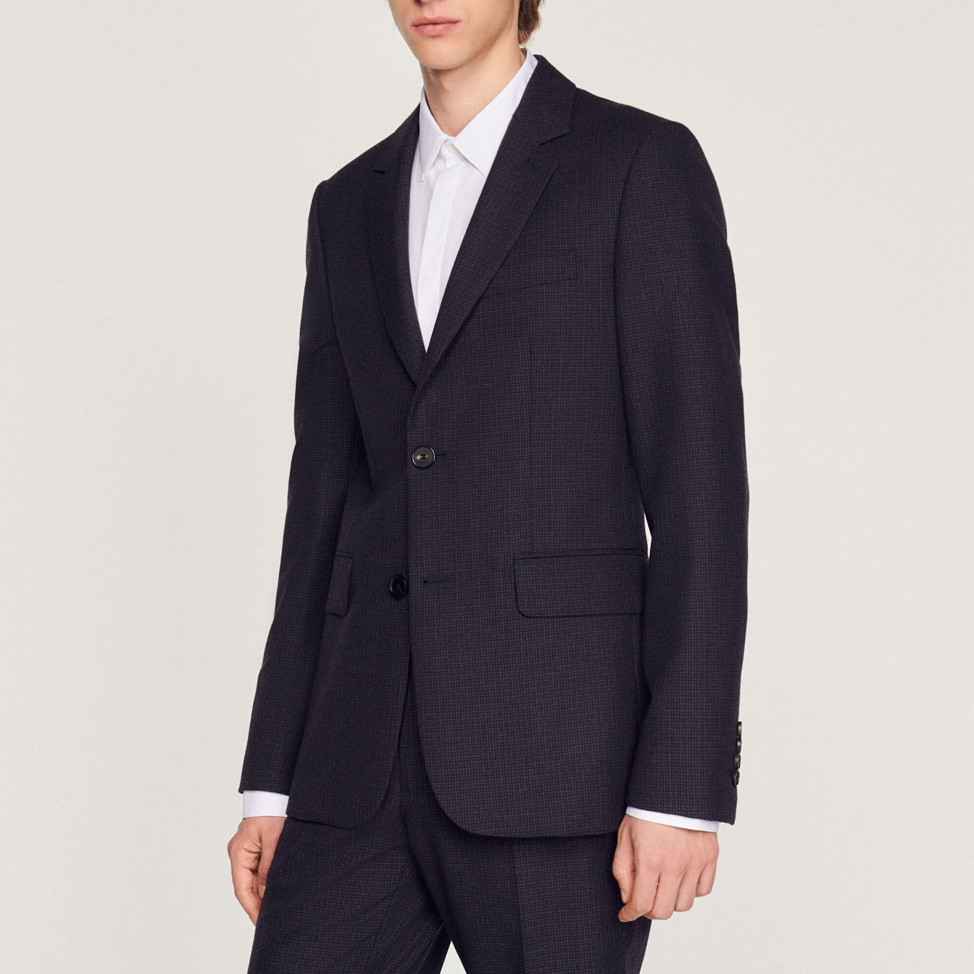Virgin wool suit jacket