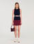 Two-tone knit top