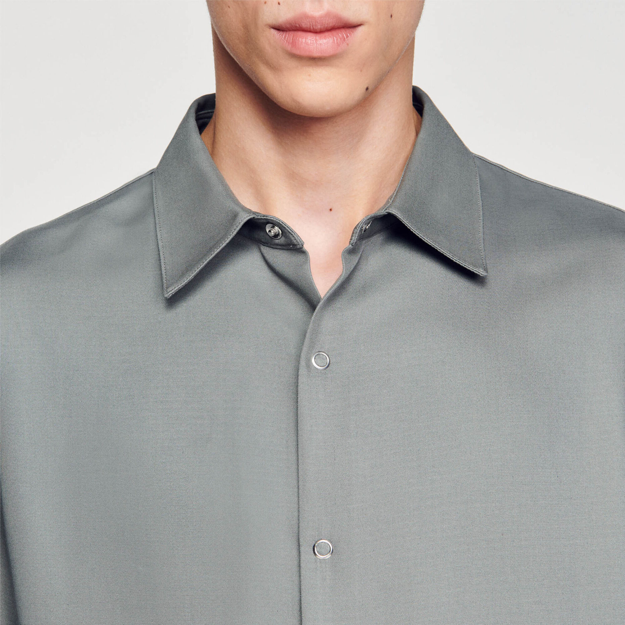 Button-front shirt