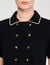 Short buttoned tweed dress