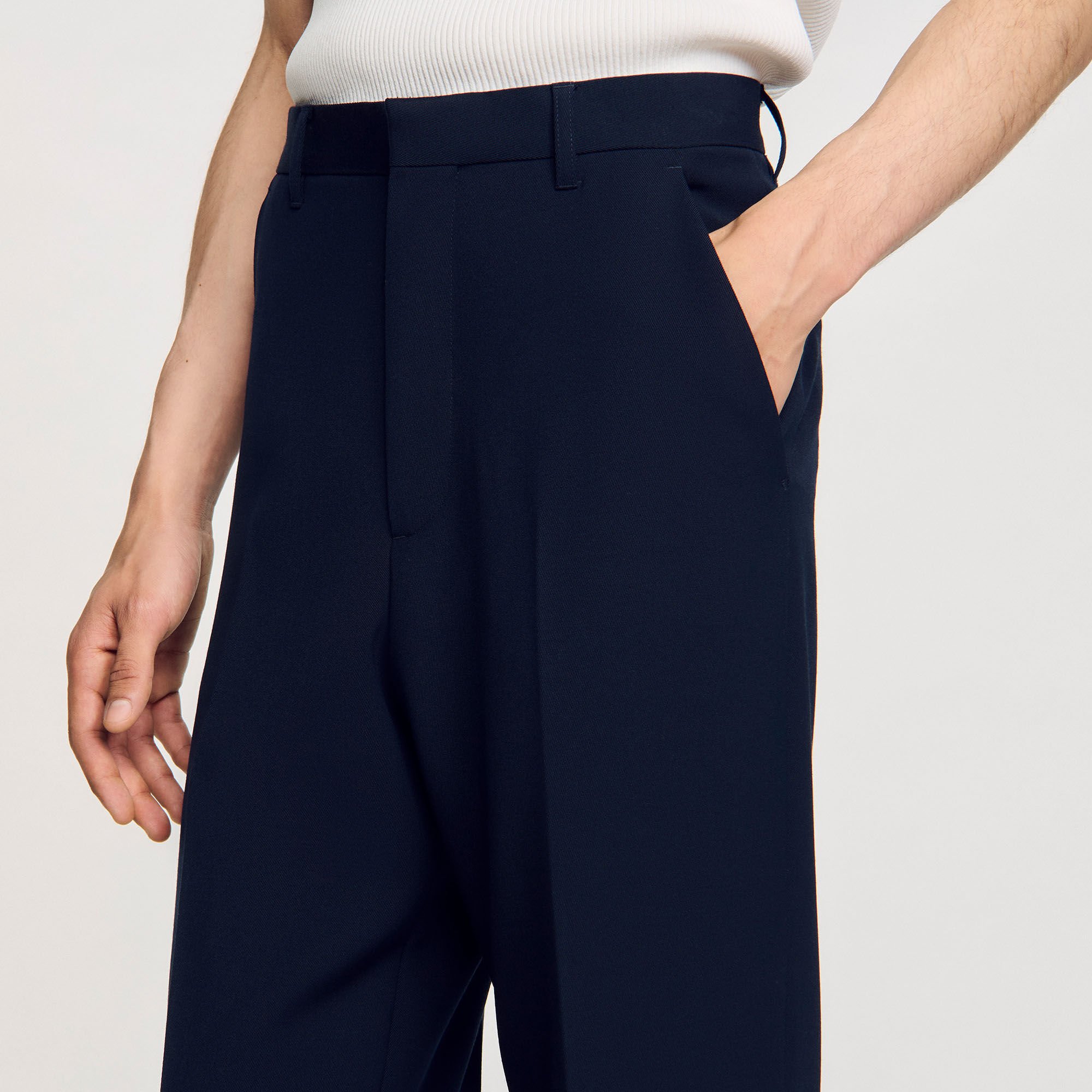 Wool suit trousers