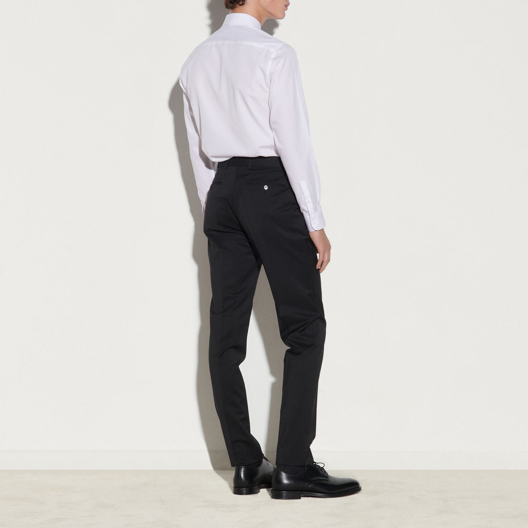 Wool suit trousers