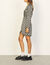 Short flowing printed dress